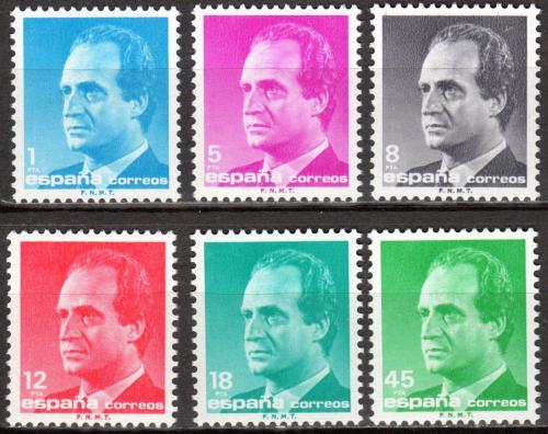 Poštové známky Španielsko 1985 Krá¾ Juan Carlos I. Mi# 2678-83