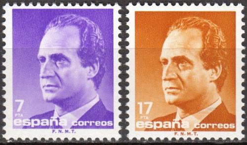 Poštové známky Španielsko 1985 Krá¾ Juan Carlos I. Mi# 2688-89
