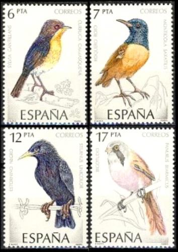 Poštové známky Španielsko 1985 Vtáci Mi# 2704-07