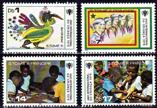 Poštové známky Svätý Tomáš 1979 Medzinárodný rok dìtí Mi# 579-82