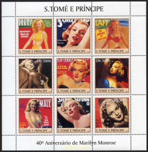 Potov znmky Svt Tom 2003 Marilyn Monroe Mi# 2409-17 Kat 14 - zvi obrzok