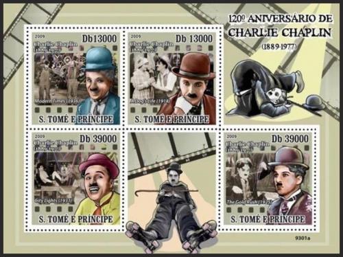 Potov znmky Svt Tom 2009 Charlie Chaplin Mi# 4053-56 Kat 10 - zvi obrzok
