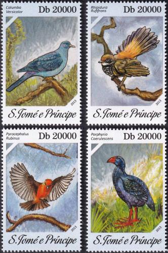 Potov znmky Svt Tom 2013 Ohroen ptci 1B Mi# 5386-89 Kat 8