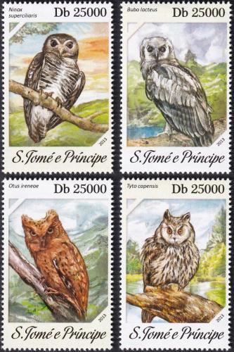 Potov znmky Svt Tom 2013 Sovy 1B Mi# 5426-29 Kat 10