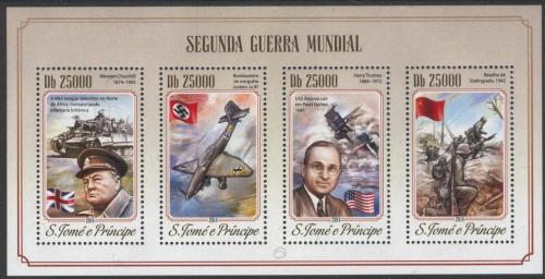 Poštové známky Svätý Tomáš 2014 Druhá svìtová válka Mi# 5855-58 Kat 10€