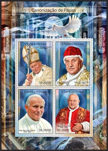 Potov znmky Svt Tom 2014 Pape Jan Pavel II. Mi# 5644-47 Kat 10