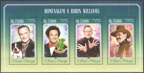 Potov znmky Svt Tom 2014 Robin Williams, herec Mi# 5870-73 Kat 10 - zvi obrzok