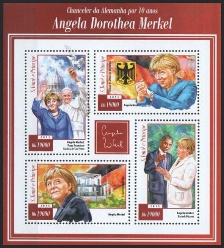 Potov znmky Svt Tom 2015 Angela Merkelov Mi# 6070-73 Kat 7.50 - zvi obrzok
