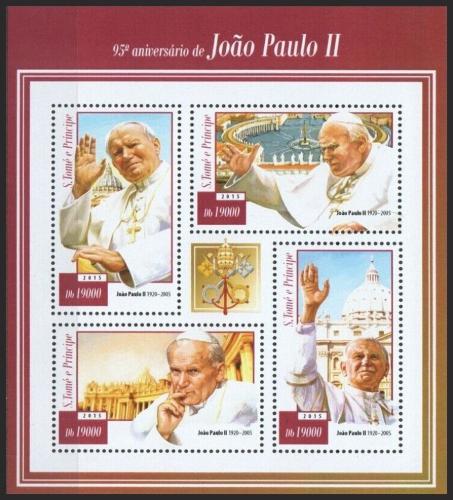 Potov znmky Svt Tom 2015 Pape Jan Pavel II. Mi# 6040-43 Kat 7.50 - zvi obrzok