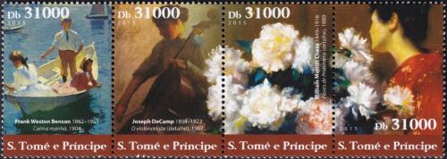 Potov znmky Svt Tom 2015 Umenie, impresionismus 1B Mi# 6355-58 Kat 12