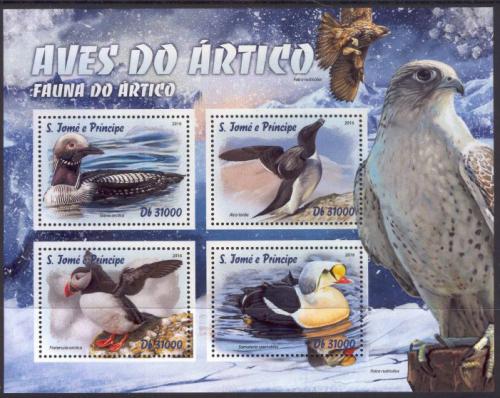 Poštové známky Svätý Tomáš 2016 Arktiètí ptáci Mi# 6796-99 Kat 12€