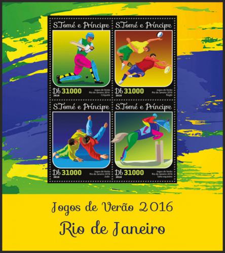 Potov znmky Svt Tom 2016 LOH Rio de Janeiro Mi# 6706-09 Kat 12