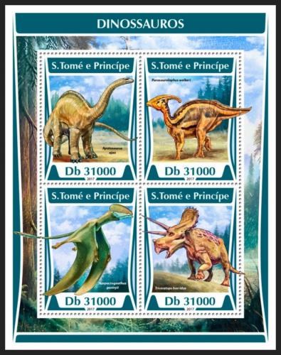 Potov znmky Svt Tom 2017 Dinosaury Mi# 7234-37 Kat 12