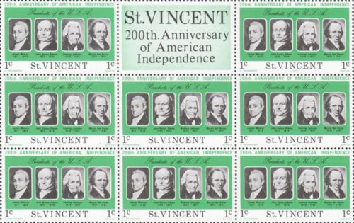 Potov znmky Svt Vincent 1975 Amerit prezidenti Mi# 412