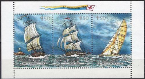 Poštové známky Švédsko 1992 Európa CEPT, objavenie Ameriky Mi# Block 196