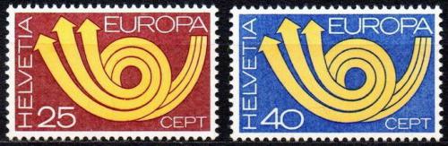 Poštové známky Švýcarsko 1973 Európa CEPT Mi# 994-95