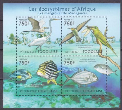 Poštové známky Togo 2011 Fauna madagaskarských mangrovníkù Mi# 4157-60 Kat 12€