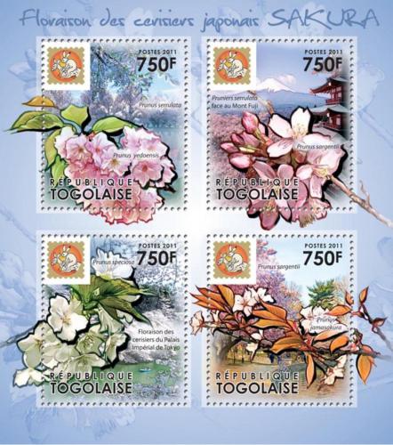 Poštové známky Togo 2011 Sakury Mi# 4064-67 Kat 12€