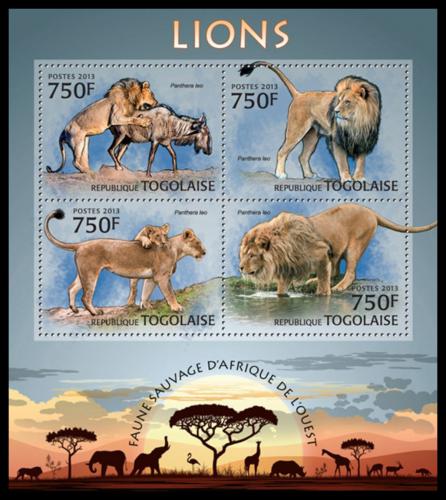 Poštové známky Togo 2013 Levy Mi# 4861-64 Kat 12€