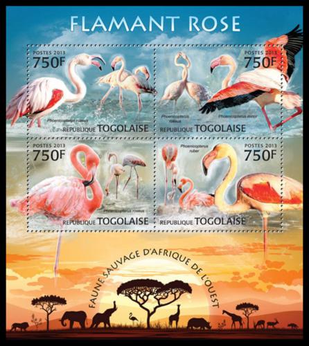 Poštové známky Togo 2013 Plameòáci Mi# 4806-09 Kat 12€