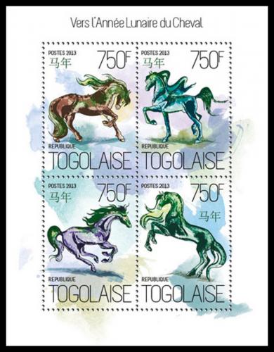 Poštové známky Togo 2013 Rok kone Mi# 5506-09 Kat 12€