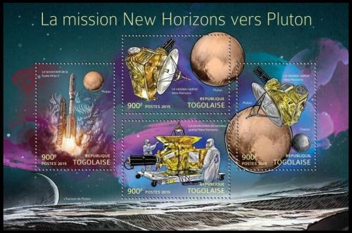 Potov znmky Togo 2015 Mise na Mars New Horizons Mi# 6967-70 Kat 14