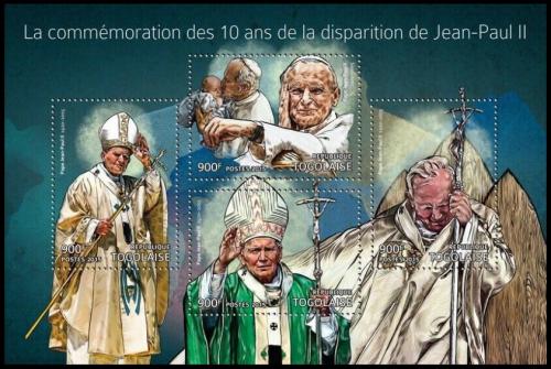Potov znmky Togo 2015 Pape Jan Pavel II. Mi# 6937-40 Kat 14 - zvi obrzok