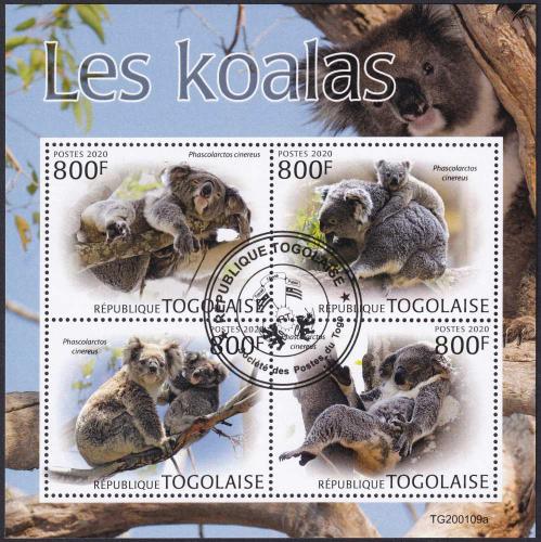 Potov znmky Togo 2020 Koala medvdkovit 2A Mi# N/N 