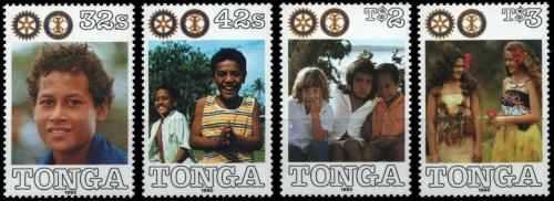 Potov znmky Tonga 1990 Rotary Intl. Mi# 1148-51