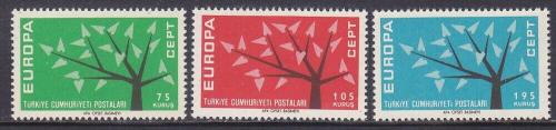 Poštové známky Turecko 1962 Európa CEPT Mi# 1843-45
