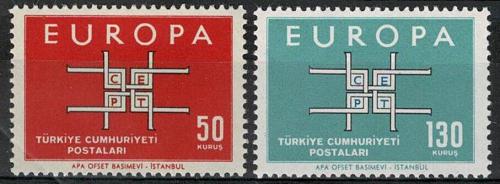 Potov znmky Turecko 1963 Eurpa CEPT Mi# 1888-89 - zvi obrzok