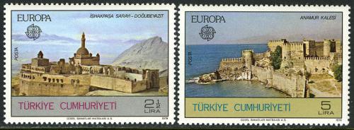 Poštové známky Turecko 1978 Európa CEPT, stavby Mi# 2443-44 Kat 13€