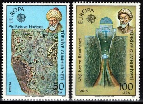 Poštovní známky Turecko 1983 Evropa CEPT, velká díla civilizace Mi# 2631-32 Kat 20€