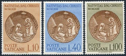 Poštové známky Vatikán 1963 Vianoce, narození Krista Mi# 439-41