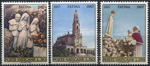 Poštové známky Vatikán 1967 Fátima Mi# 528-30