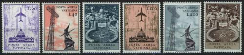 Poštové známky Vatikán 1967 Letecké Mi# 517-22