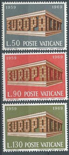 Poštové známky Vatikán 1969 Európa CEPT Mi# 547-49