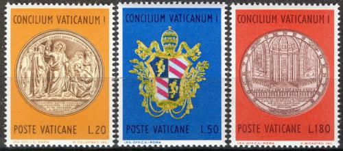 Poštové známky Vatikán 1970 První vatikánský koncil, 100. výroèie Mi# 561-63