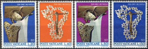 Poštové známky Vatikán 1971 Boj proti rasové diskriminaci Mi# 577-80