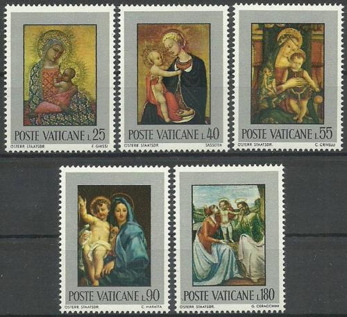 Potov znmky Vatikn 1971 Umenie Mi# 581-85