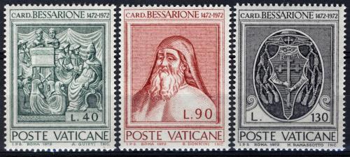 Poštové známky Vatikán 1972 Basilius Bessarion Mi# 610-12