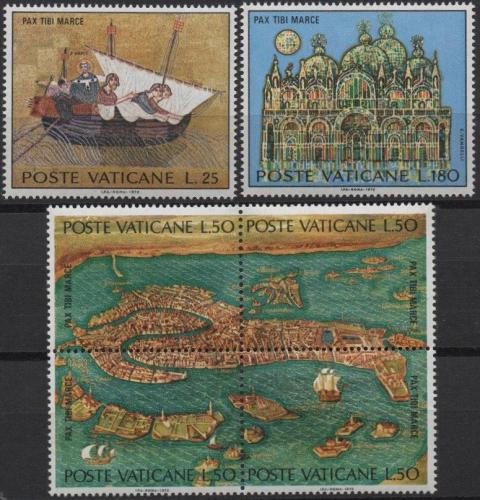 Poštové známky Vatikán 1972 Benátky Mi# 599-604