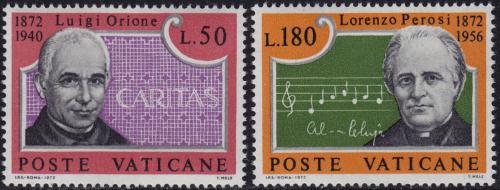 Poštové známky Vatikán 1972 Osobnosti Mi# 613-14