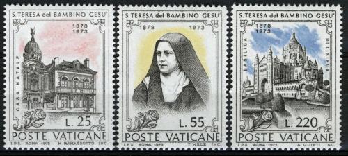 Potov znmky Vatikn 1973 Svt Terezie z Lisieux Mi# 618-20 - zvi obrzok