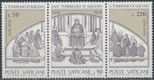 Poštové známky Vatikán 1974 Tomáš Akvinský Mi# 640-42