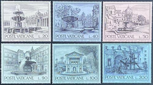 Poštové známky Vatikán 1975 Architektúra Mi# 657-62