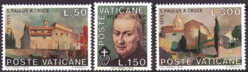 Poštové známky Vatikán 1975 Pavel od Køíže Mi# 672-74