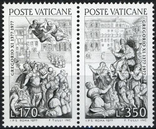 Poštové známky Vatikán 1977 Návrat papeže z Avignonu do Øíma Mi# 701-02