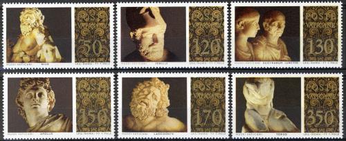 Poštové známky Vatikán 1977 Sochy Mi# 705-10