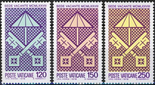 Poštové známky Vatikán 1978 Erb papeže Mi# 726-28